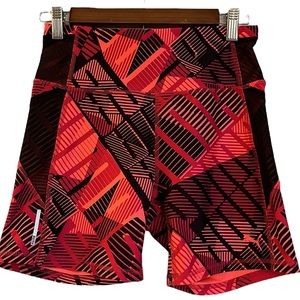 PUMA BE BOLD GRAPHIC COMPRESSION WORKOUT SHORTS PINK BLACK SIZE MEDIUM